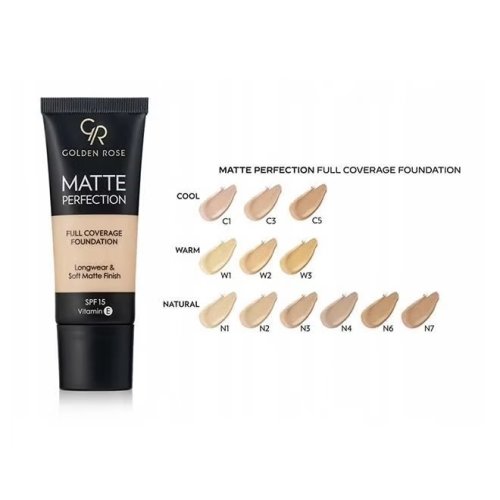کرمپودر مات گلدن رز Golden Rose Matte Perfection Foundation